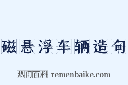 磁悬浮车辆造句是什么意思的图片